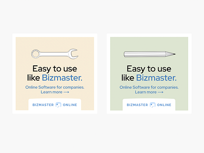 "Easy To Use Like Bizmaster" - advertisement.