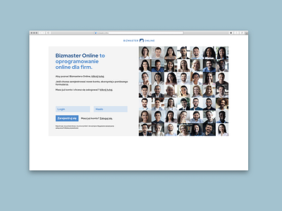 Bizmaster Online branding design faktury faktury online software typography web design
