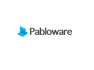 Pabloware logo branding design logo pabloware software vector