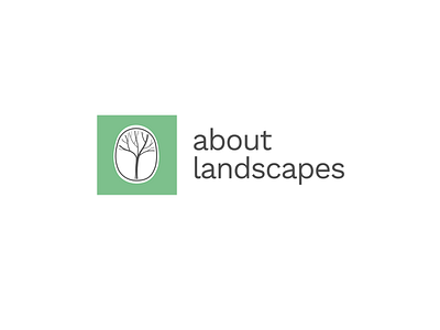 About Landscapes logo. branding design illustration logo vector
