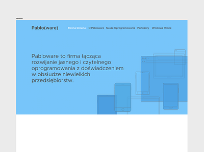 Pabloware website. design illustration software vector web design