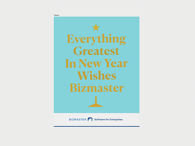 Bizmaster Wishes Card Sec. Edition branding design typography vector