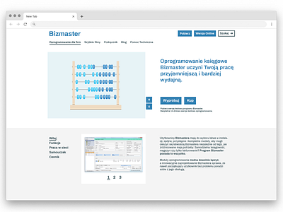 Bizmaster Layout. design ui vector web design