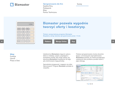 Bizmaster Layout. typography ui web design webdesign website