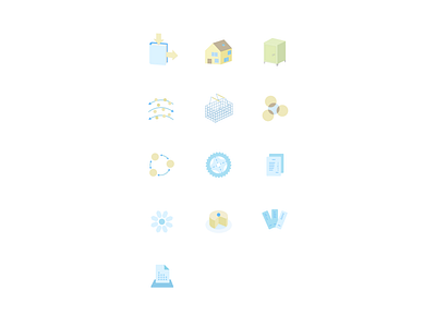 Icons for BIzmaster Accounting Software website. app design icons illustration ui vector website