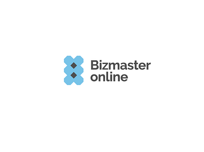 Bizmaster online logo. branding design icon icons logo typography vector