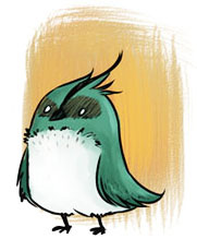 Abel bird character cute