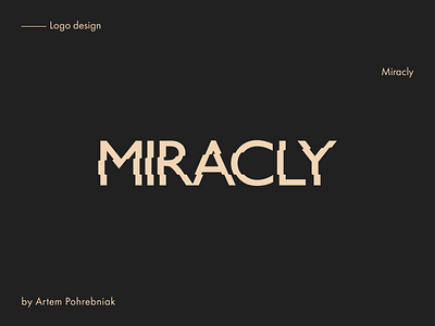 MIRACLY | Logotype brand branding design identity line logo logotype minimalistic myracle myracly sketch sketching text type vector volume wave wavy word