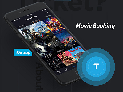 Ticketnew Movie Booking App app design booking cinema design ios movie movie booking theater ticketnew tickets ui ux