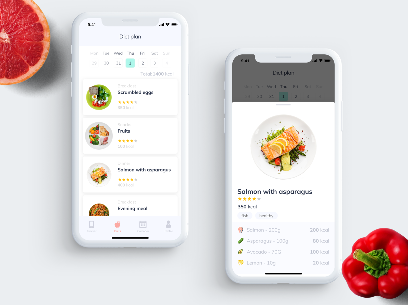 Diet plan by Olya Sereda on Dribbble