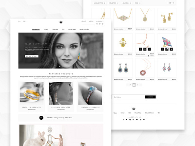 Jewellery Web UI design ecommerce jewellery jewelry ui uidesign uiux uiux design web webdesign website website design