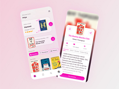 E-Book Reading App - Exploration app app design application authors book reading book reading app books e book reading e book reading app e books online book online reading reading app ui uidesign uiux uiux design