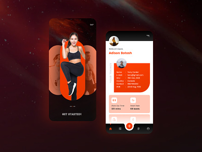 Personal Training App Exploration app app design application fitness fitness app mobile mobile app physical training training app ui uidesign uiux uiux design