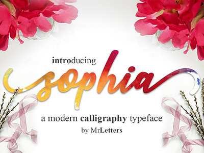 Sophia script font
