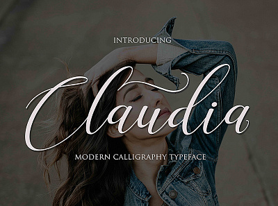 claudia modern calligraphy font brushlettering bundle calligraphy callygraphy christmas design fontbundles graphics illustration lettering art