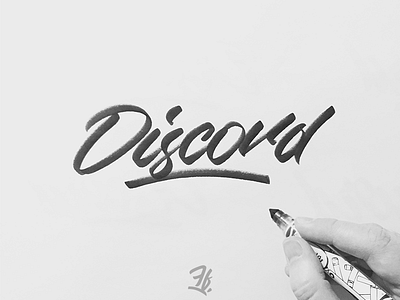 Discord black crayola deeznuts design discord handlettering lettering logodesign logodesigner