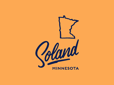 Soland - Self commissioned logo brand branding design food gastronomy handlettering logo logodesigner logotype type