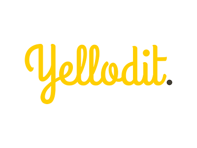 Yellodit branding logo yellow