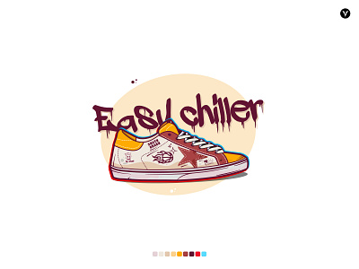 easy chiller sneaker illustration
