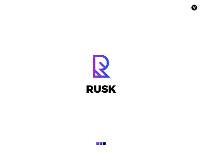 R monogram branding graphic design logo
