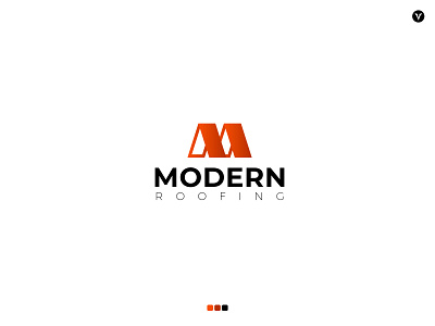 M monogram branding design graphic design logo