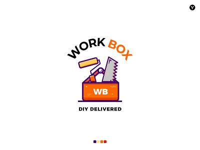 WorkBox logo design branding design graphic design illustration logo