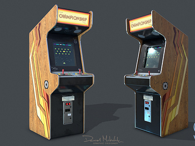 Game Machine PBR Low-poly 3D model