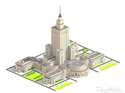 Monumental Skyscrapper Low Poly biuro building city cityscape concept flat high low poly lowpoly monumental office ruban skyscrapper tall