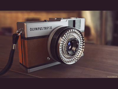 Camera "Olympus Trip" 3d model 3d model camera olympus photo photography realism render
