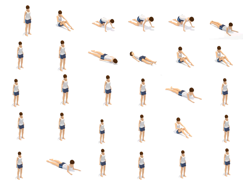 Yoga Pose animation 3d animation fit flexible girl health illustration lowpoly model sport vegan woman yoga yoga pose