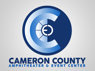 Cameron County Amphitheater (Venue) amphitheater blue design event center logo round texas