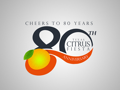 Texas Citrus Fiesta 80th Anniversary Logo