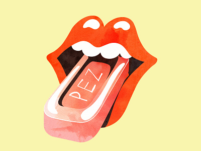 Rolling Stones Pez candy lips pez rolling stones tongue