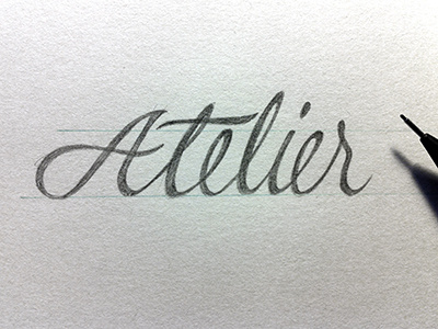 Atelier WIP atelier handletter lettering script