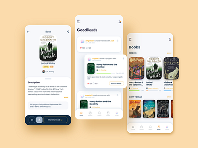 GoodReads • Book Tracker App - Redesign Concept