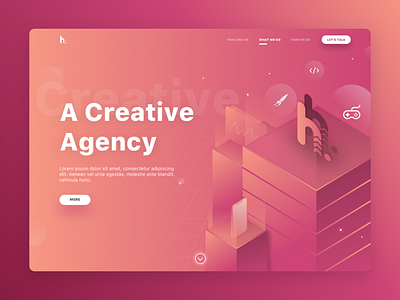 Hiiyar Landing Page design illistration landing page ui web