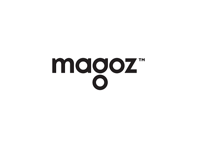 Magoz - Product Design Company Logo black bold branding circle circles clean custom lettering lettering minimal minimalistic modern ocean simple simple design simple logo smart type type logo typography