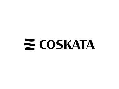 Coskata Logo Design black bold branding business clever fish fisherman fishing logo minimal minimal logo minimalism modern simple smart smart logo