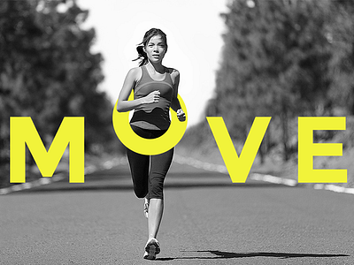 Move Logo Branding Idea bold clean design fitness logo modern move movement running simple smart