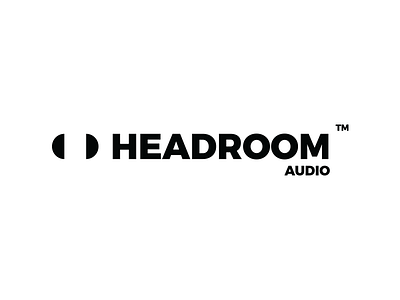 Headphones Logo audio bold headphones impactful logo modern music negativespace production simple studio