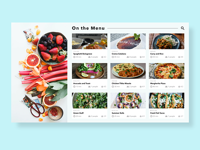 Google Sheets Meets Adobe Xd food googlesheets menu ui xd