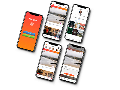 Instagram Redesign app design instagram iphone social media ui