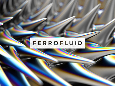 Ferrofluid Abstract Textures 3d abstract background ferrofluid fluid liquid magnetic metal spikes