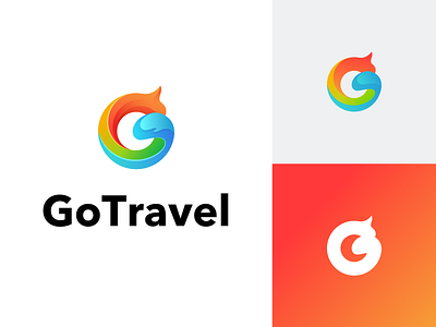 GoTravel Logo Design circle logo logo nature logo travel logo