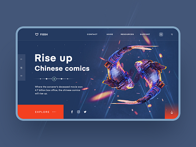 Website practice about chinese comics