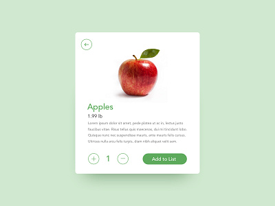 Product Card app branding design ui ux