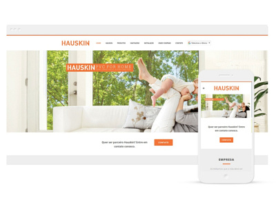 Website Hauskin Dribbble interaction design resposive website ui design ux design web design web development wordpress
