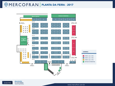 Mercofran - Trade Show Floor Plan event floor plan floor plan graphic design trade show