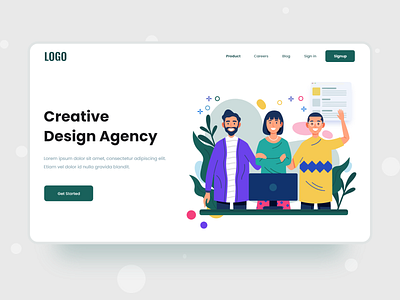 Design Agency agency website design design agency header design landing page minimal ui ui design ux web