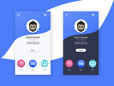 Profile. app clean desing professionalprofile profile ui uiux ux